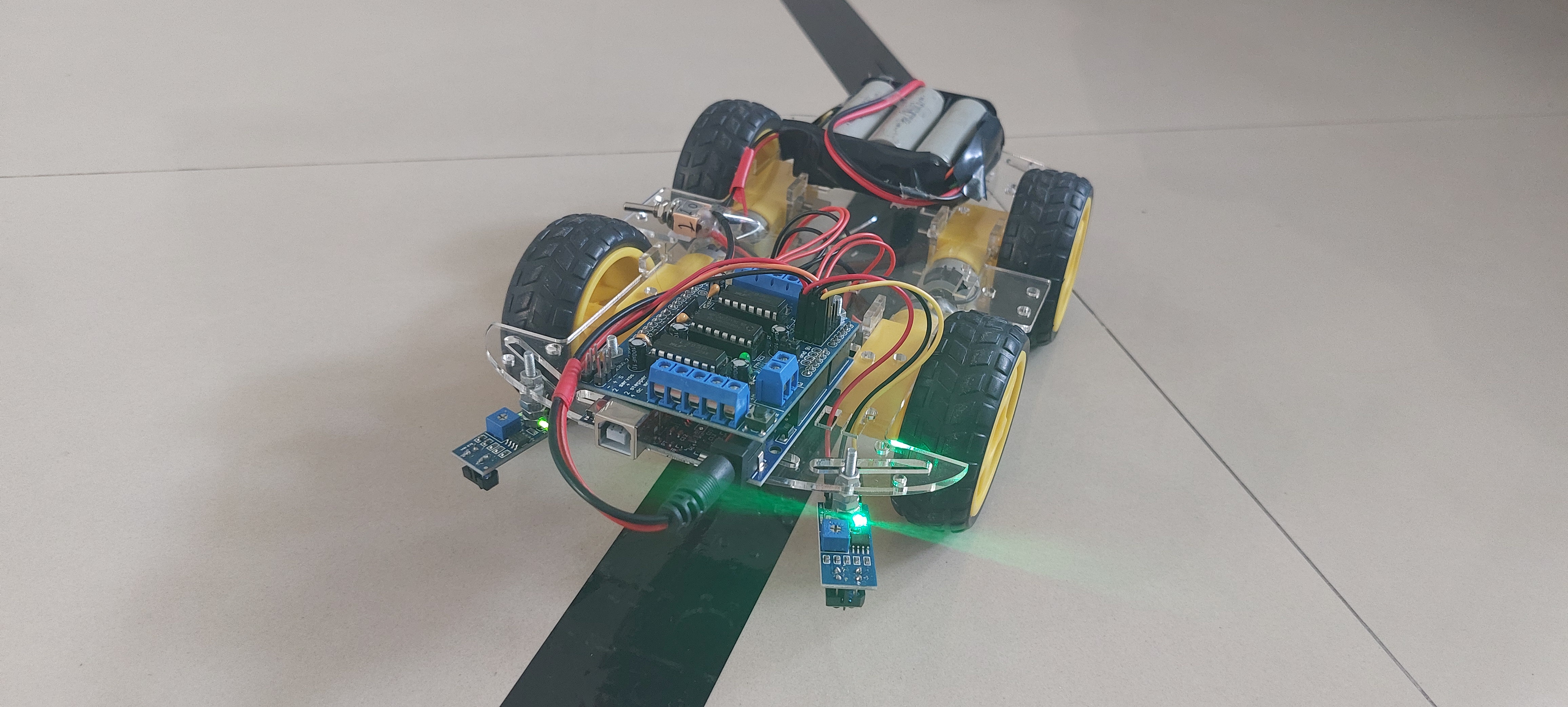 Line following robot project image slot
